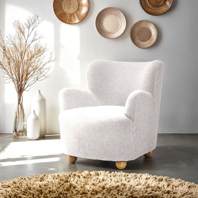 Chaise d'appoint contemporaine avec dossier incurvé