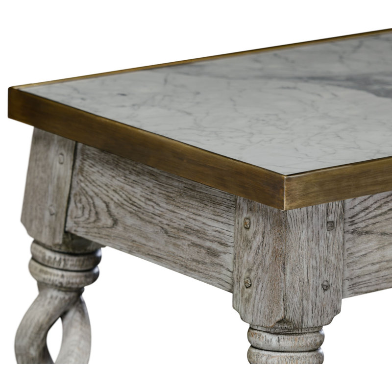 William Yeoward 67 in. Marble Console Table