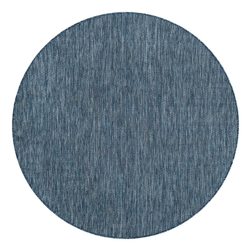 Avaughn Blue Area Rug, Round 6'1", Blue