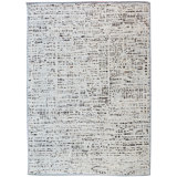 Wool Abstract Area Rug in Ivory