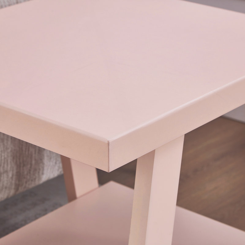 Table de bout avec tablette Contemporary, Pink, Pink, Pink