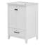 Meuble-lavabo 24 po avec évier, meuble-lavabo avec tiroir et portes, bois et panneau de fibres à densité moyenne, blanc
