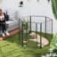 Parc pour chien 6 panneaux pliable avec porte et sangle-109765847