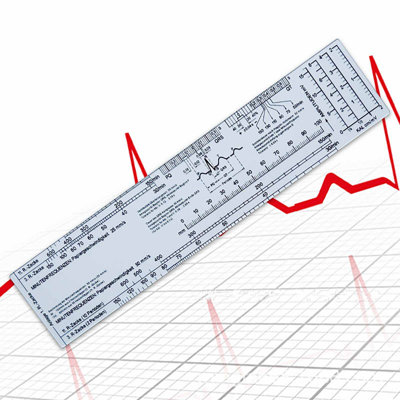 Electrocardiograph scale EKG Calipers Pocket Ruler