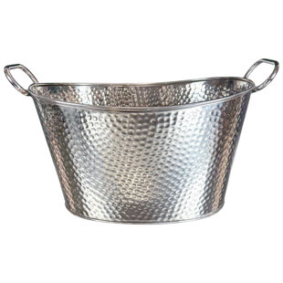 Buckingham Stainless Steel Large Beverage Tub Ice Bucket for Drink Cooler 19 Litres