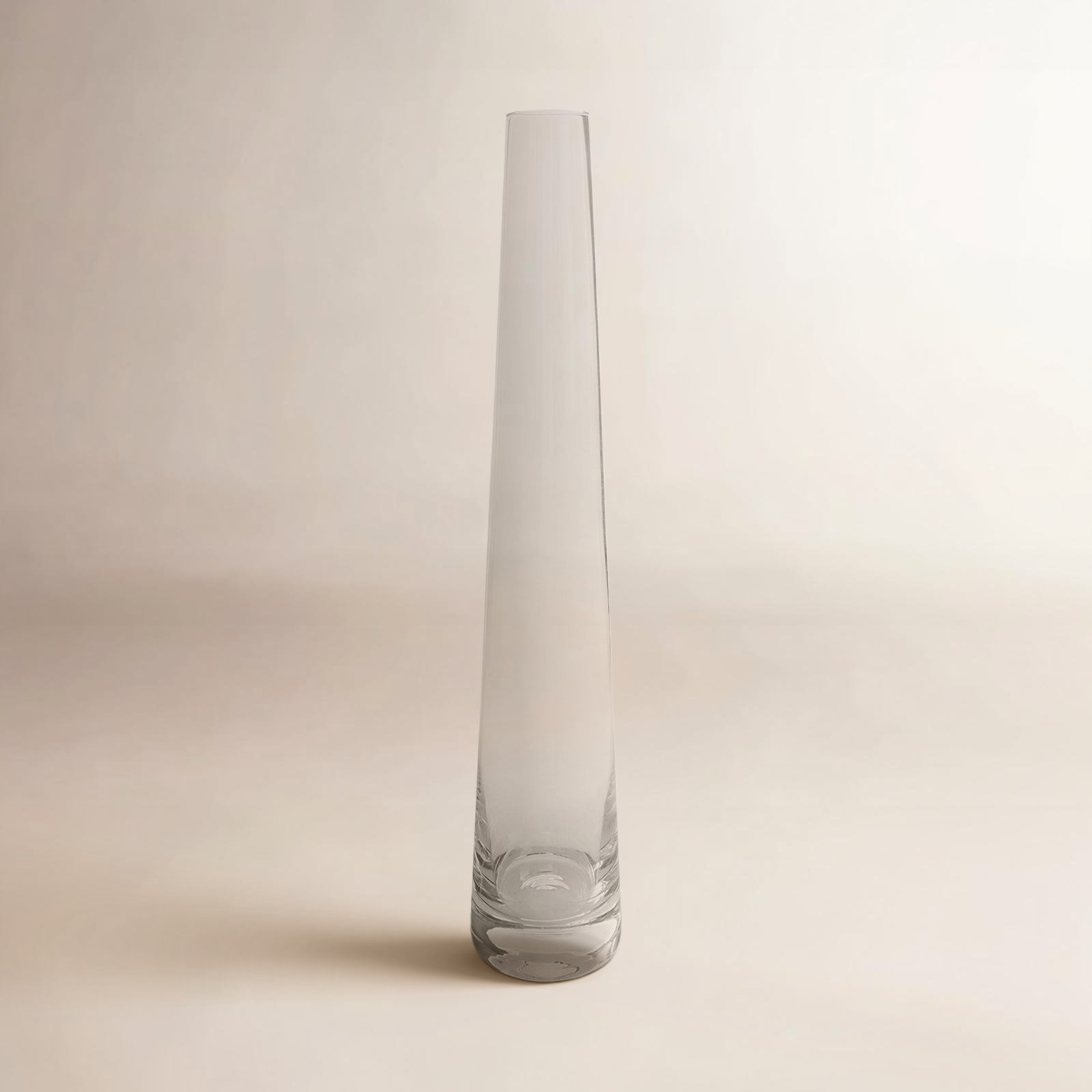 Aracena Handmade Glass Floor Vase, 23.5" H x 4.25" W x 4.25" D