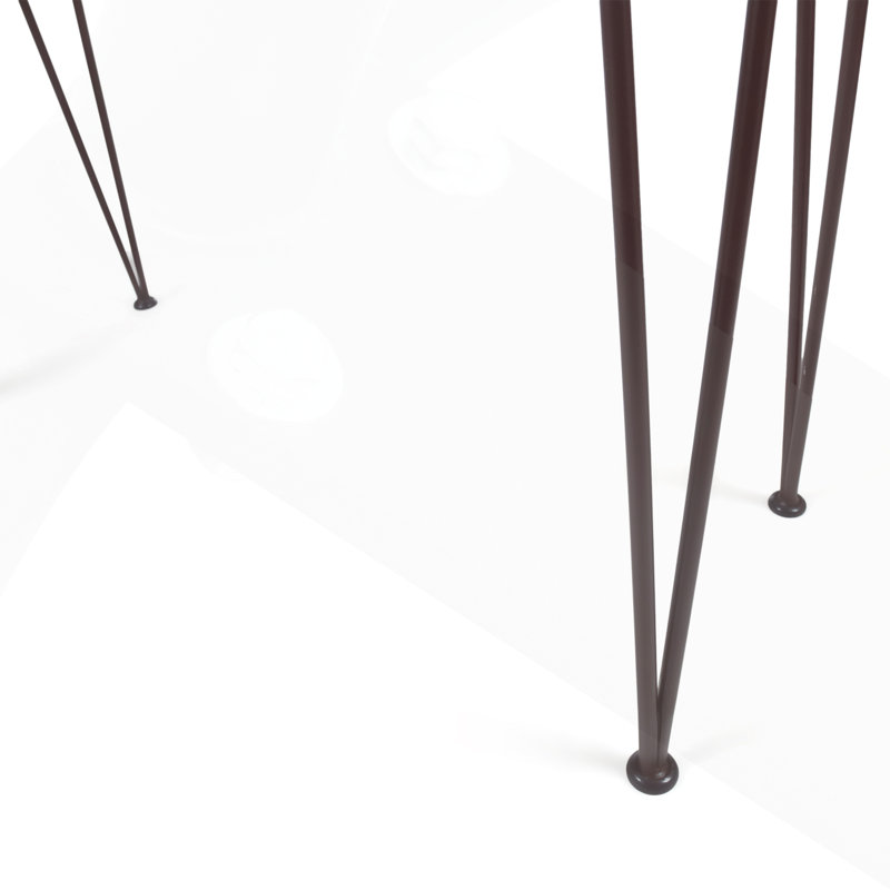 Table de bar industrielle en bois d'acacia et métal pour le divertissement extérieur, durable et élégante avec finition en teck