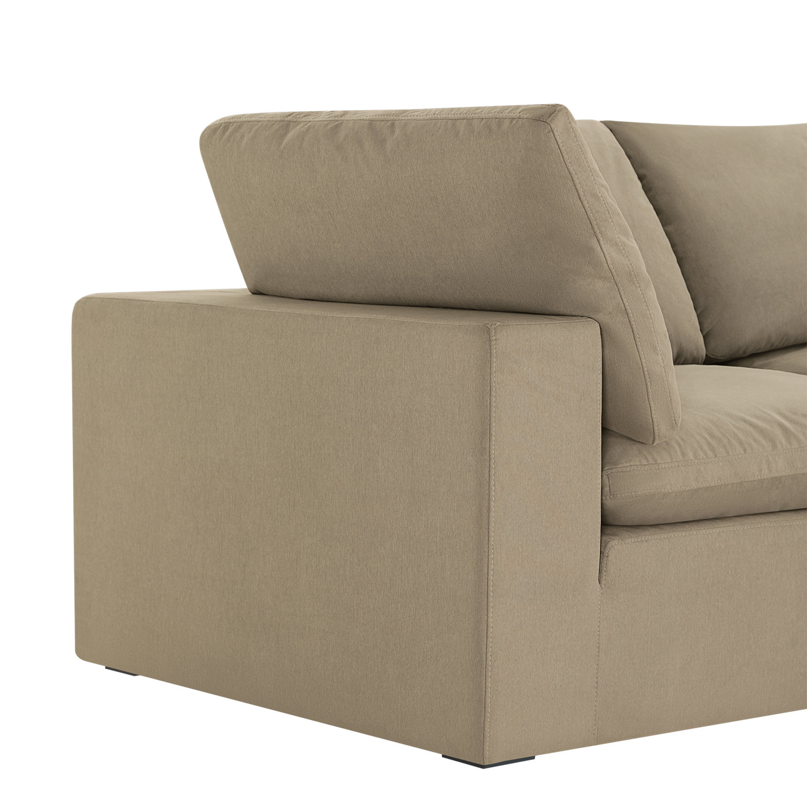 Calana Cloud Modular Sectional, Almond, 2 Piece