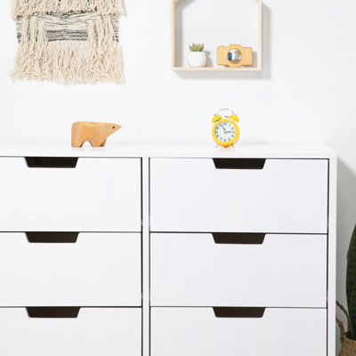 Commode double à 6 tiroirs Marley