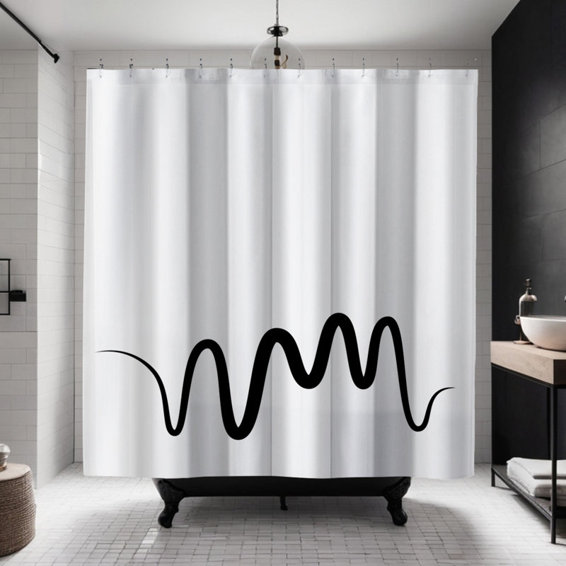 Rideau de douche Coco, Noir