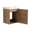 18" Small Bathroom Vanity Set, Single Wall Mounted Bathroom Vanity With Ceramic Basin Sink Top, Floating Vanity With 1 Door-12640490