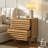 Wooden Wtrips 19.7"W Nightstand-1783120447