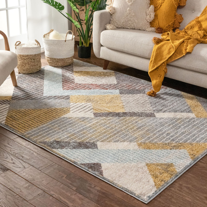 Sydney Geometric Synthetic Area Rug, Rectangle 160 x 220cm