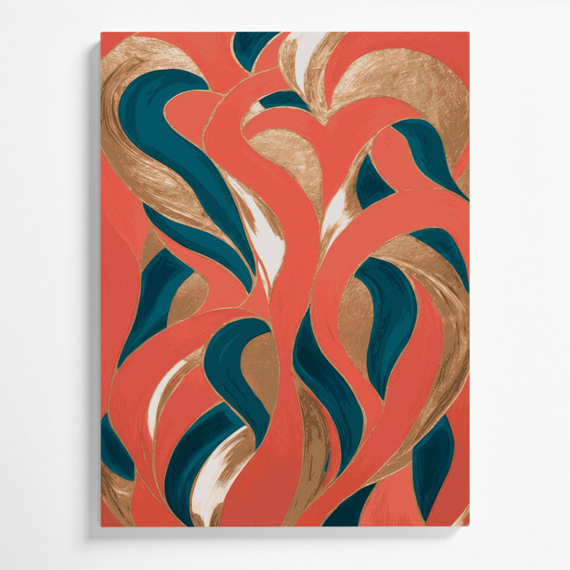 Abstract Figurative 84 Pink Canvas Wall Art, 24" H x 20" W