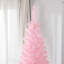 Arbre de Noël artificiel 8 pi avec 818 extrémités de branches réalistes et support en plastique, rose-107091641