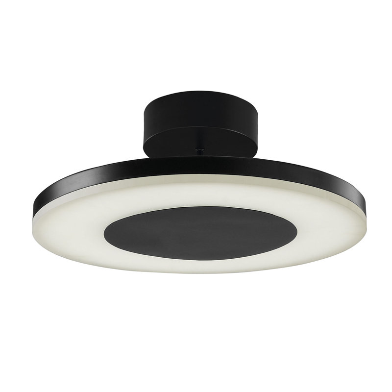 Grassmere 1 - Light Black LED Drum Pendant