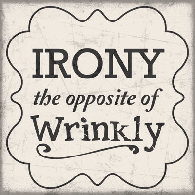 Irony Wrinkly - Wrapped Canvas Print