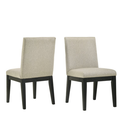 Ensemble de 2 chaises de salle à manger rondes en bois massif Roundhill Furniture Rocco