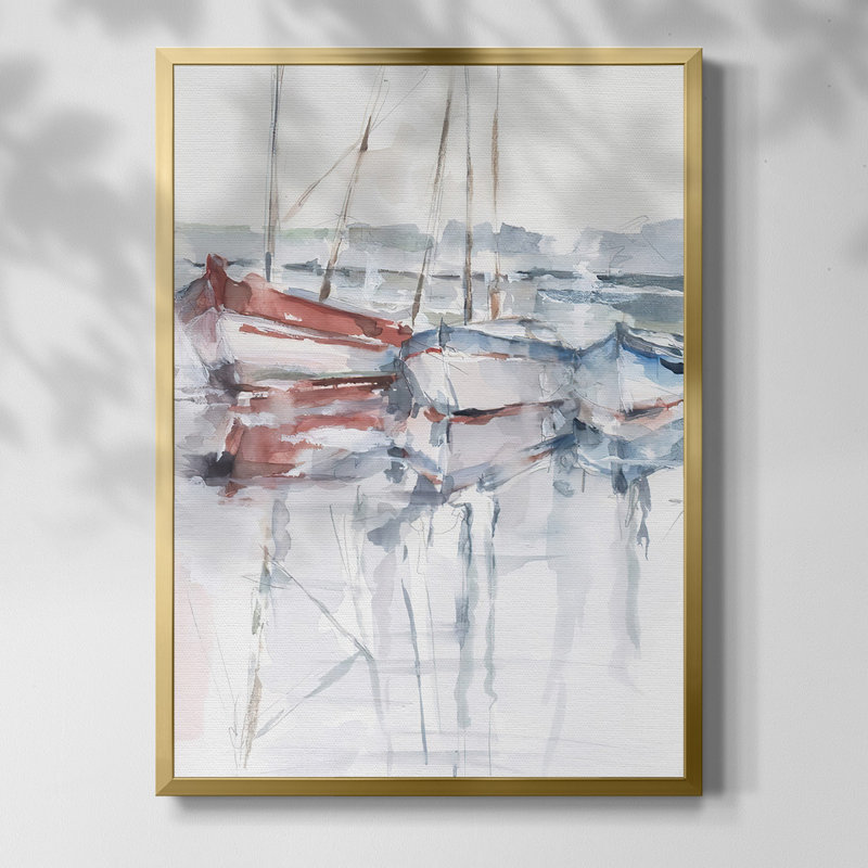 «Inkwell Intersect I», reproduction encadrée, Toile avec cadre doré, Pas de tapis