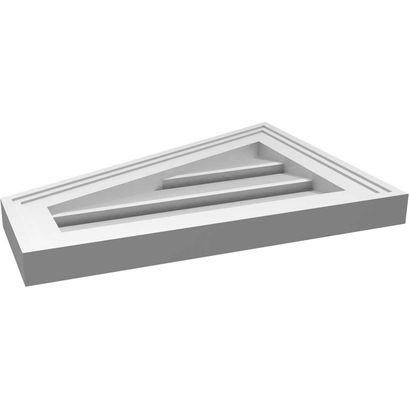 Évent en givre fonctionnel en demi-pointe à montage sur surface gauche Signature, H 14 po x l 18 po x P 1,5 po