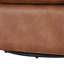 Faux Leather Swivel Barrel Chair
