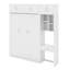 Lit escamotable double pleine grandeur avec bureau