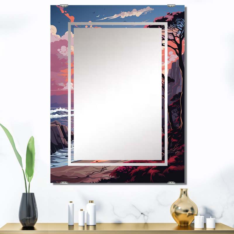 Dulverton - Miroir mural Coastal Beach MIR139406, 40 po x 30 po