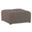 Repose-pieds de rangement pour table basse moderne en tissu d'aspect lin de 35 po avec 4 plateaux rabattables Avalon-486415783