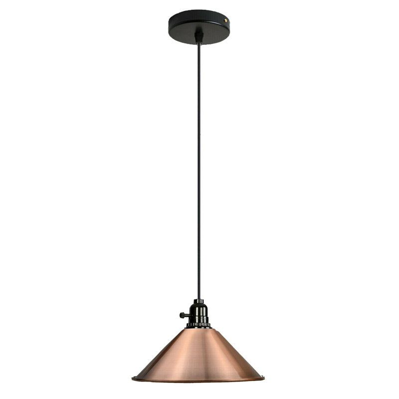 Faris 1 - Light Black Pendant, Copper