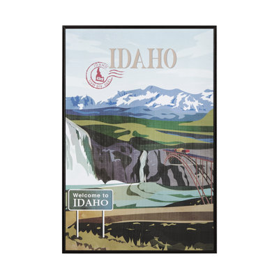 Idaho Go par Simone, reproduction d'art encadrée sous verre