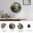 Owl Home Wall Clock Art - 24‘’ Modern Glass Wall Clock