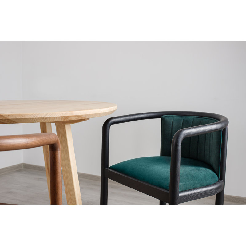 Alton Dining Chair, Matte Black, Teal