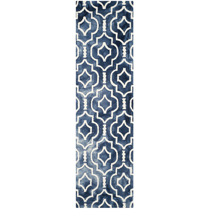 Berman Hand Tufted Wool Geometric Rug, Runner 2'3" x 12'