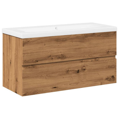 Bardh 91mm Single Bathroom Vanity with Ceramic Basin