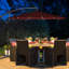 Oullins 3m Cantilever Parasol with Lights-309750412