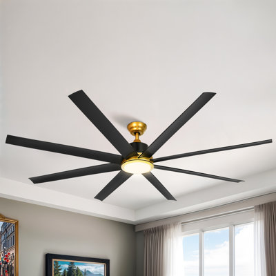 Demarcio 72'' Ceiling Fan with LED Lights