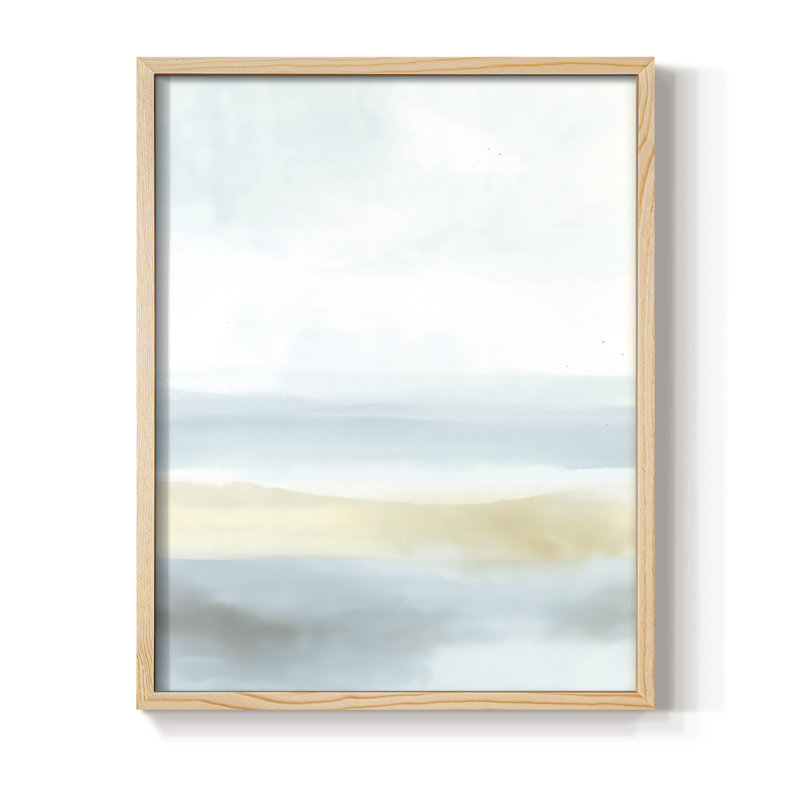 ABSTRACT Series DCCCLV III, reproduction d'art encadrée - bois massif, H 15 po x l 12 po, Naturel