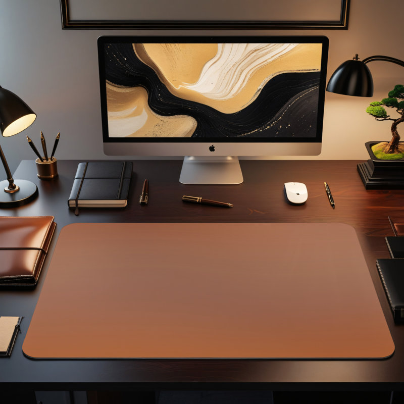 Polyester Desk Pad, 31.5x15.5
