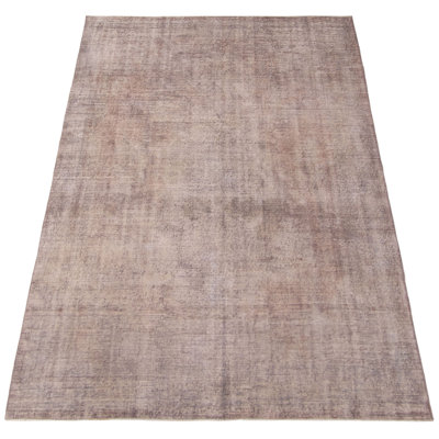 One-of-a-Kind 6'6" X 10' New Age Wool Area Rug in Khaki