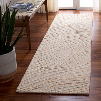 Récolte 805% touffetée à la main 80% laine; Tapis abstrait 20% coton