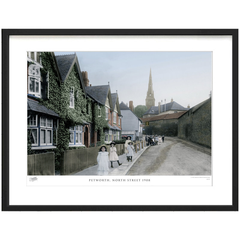 Petworth, North Street 1908 by Francis Frith - Single Picture Frame Print, 40cm H x 50cm W x 2.3cm D