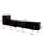 Extendable Tv Console, Black Finish - Suited For 80-89" Tvs Entertainment Center Home 80-89-1726059356
