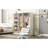 Doorless Wooden Storage Wardrobe For Dedroom With Shelves And 3 Drawers-1636198097