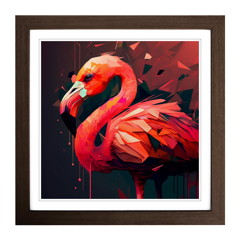Single Picture Frame Print on Wood, Walnut
