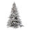 Utica Flocked Fir Artificial Christmas Tree with Multicolored Light
