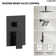 DualJetSpa Triple-Function 10" & 6" Ceiling Mount Complete Shower Faucet with Pressure Balancing Rough-In Valve
