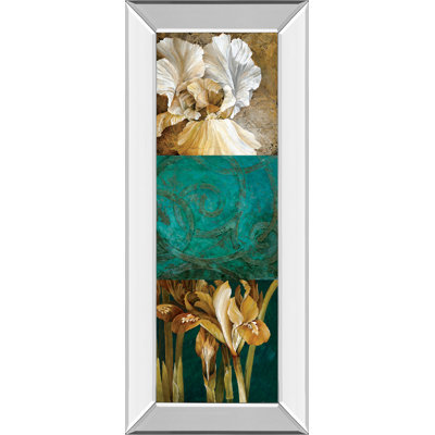 Garden Elegance Wall Art - 18" x 42" - Mirrored Frame