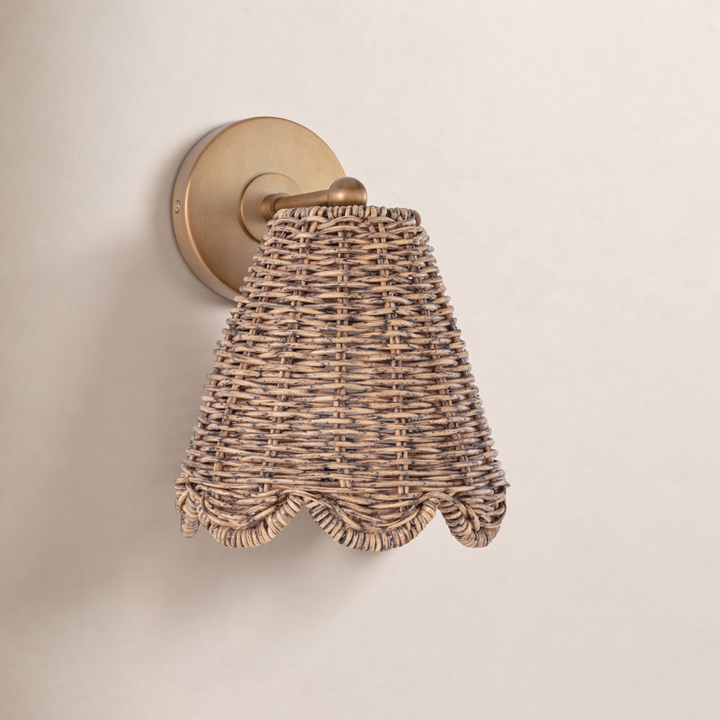 Kismet 1 - Light Armed Sconce, Natural Brass