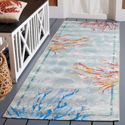 Kensal 500 Performance Abstract Indoor/Outdoor Area Rug