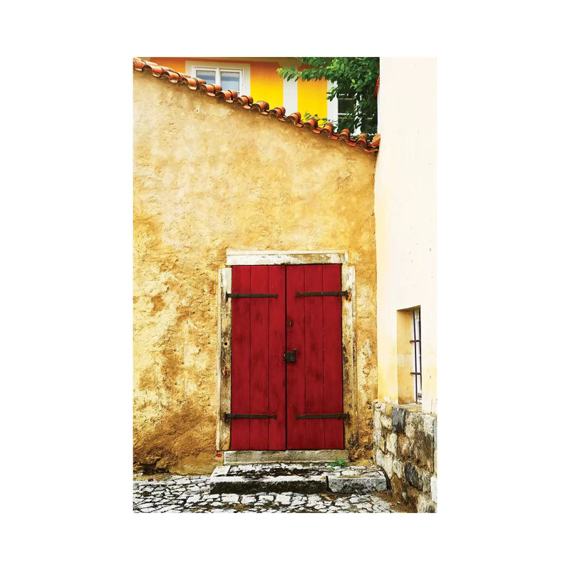 «Double Red Door» par Susan Vizvary - photographie sur toile tendue, H 26 po x l 18 po x 1,5 po